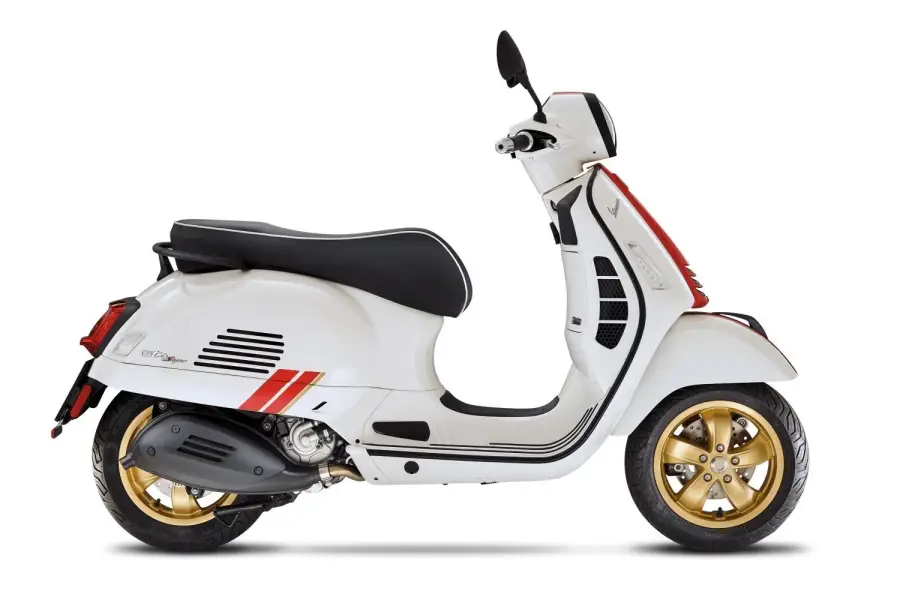 Vespa GTS 300 Super – White · Red